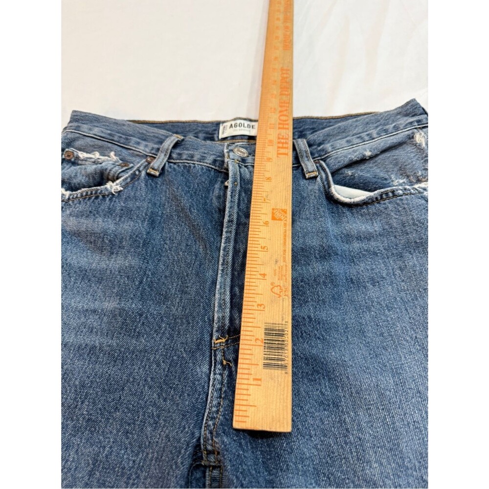Agolde Riley High Rise Straight Crop In Frequency Size 30 - Picture 10 of 14